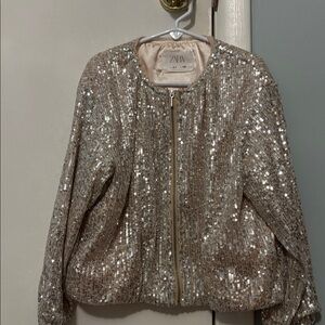 Zara Kids Sequin Jacket Size 6/7
